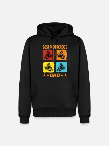 Best Motocross Dad - Men’s Premium Organic Hoodie - black