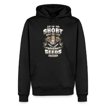 Capsule fruit allergy - Men’s Premium Organic Hoodie - black - Front - Nico (187cm)