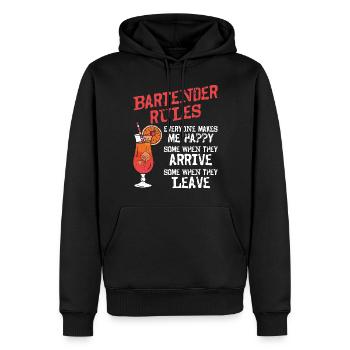 Bartender Mixologist Bartender - Men’s Premium Organic Hoodie - black - Front - Nico (187cm)