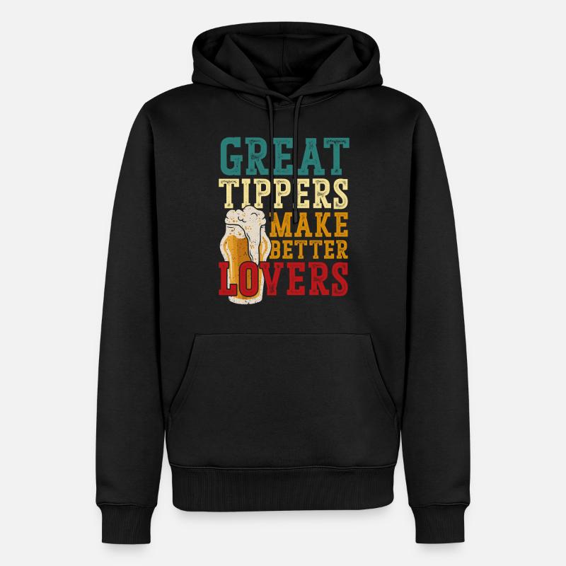 Barman Mixologue Grands pourboires - Sweat à capuche Premium bio Homme - noir