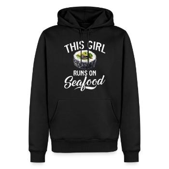 Seafood Lover Gift - Männer Premium Bio Hoodie - Schwarz - Vorne - Nico (187cm)