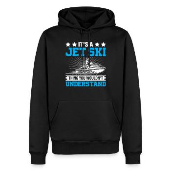 It's a jet ski thing you wouldn't understand - Jets - Men’s Premium Organic Hoodie - black - Front - Nico (187cm)