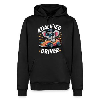 Koalifizierter Fahrer Lustiges Fahren Koala Neuer Fahrer - Männer Premium Bio Hoodie - Schwarz - Vorne - Nico (187cm)