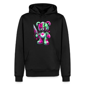 Pastell Goth Teddybär Horror Gruselig Beängstigend - Männer Premium Bio Hoodie - Schwarz - Vorne - Nico (187cm)