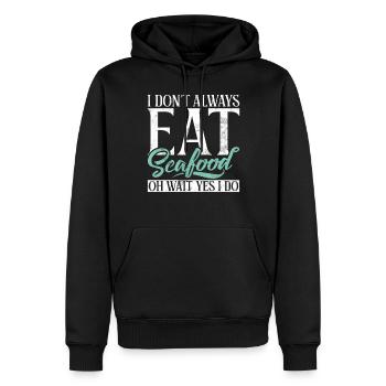 Seafood Lover Gift - Männer Premium Bio Hoodie - Schwarz - Vorne - Nico (187cm)