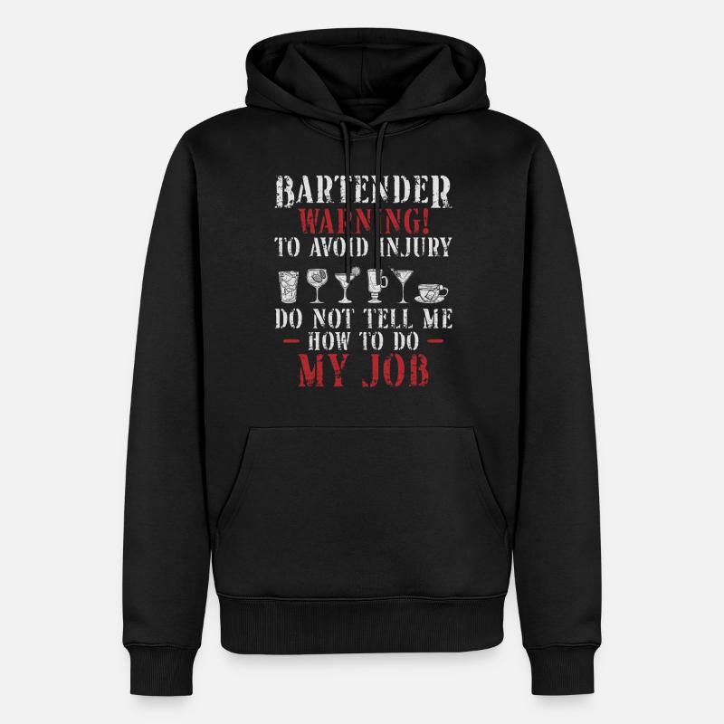 Bartender Mixologist Bartender - Men’s Premium Organic Hoodie - black