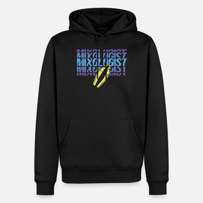 Barman, Mixologue, Mixologue - Sweat à capuche Premium bio Homme - noir