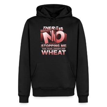Wheat allergy - Men’s Premium Organic Hoodie - black - Front - Nico (187cm)