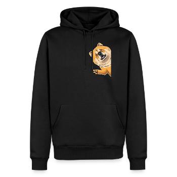 Chow-chow-hund Von Der Seite - Männer Premium Bio Hoodie - Schwarz - Vorne - Nico (187cm)