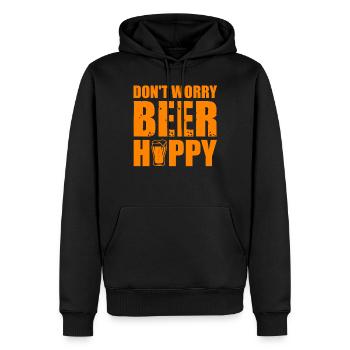 Ne vous inquiétez pasBière Joyeuse drôle Citations de bière - Sweat à capuche Premium bio Homme - noir - Devant - Nico (187cm)