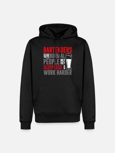 Bartender Mixologist Bartenders - Men’s Premium Organic Hoodie - black