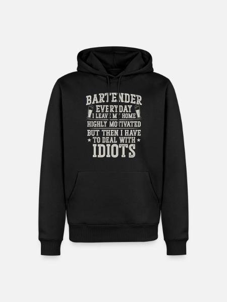 Bartender Mixologist Bartender - Men’s Premium Organic Hoodie - black