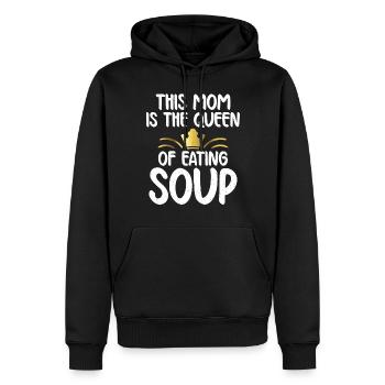 Soup Lovers Gifts - Männer Premium Bio Hoodie - Schwarz - Vorne - Nico (187cm)