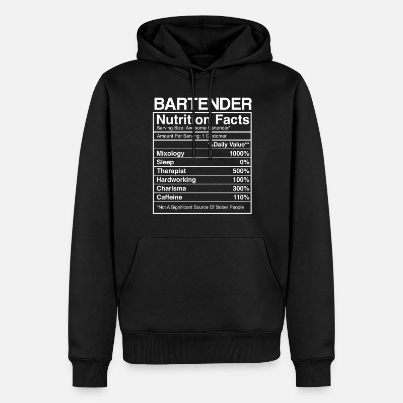 Barman Mixologue Barman - Sweat à capuche Premium bio Homme - noir