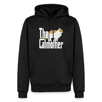 Cat Mom The Catmother Crazy Cat Mother Kitty Mommy - Men’s Premium Organic Hoodie - black - Front - Nico (187cm)