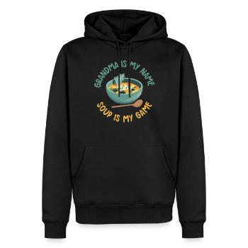Soup Lovers Gifts - Männer Premium Bio Hoodie - Schwarz - Vorne - Nico (187cm)