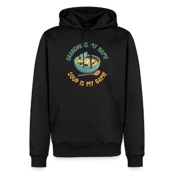 Soup Lovers Gifts - Männer Premium Bio Hoodie - Schwarz - Vorne - Nico (187cm)