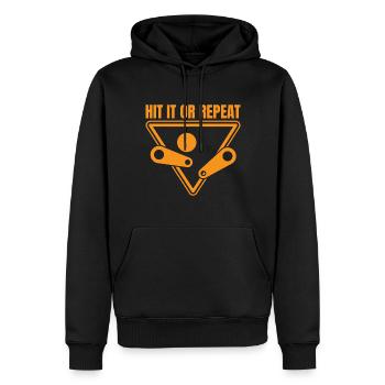 Hit It Or Repeat Pinball Machines GIft Ideas - Männer Premium Bio Hoodie - Schwarz - Vorne - Nico (187cm)