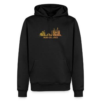 buenos aires argentina - Männer Premium Bio Hoodie - Schwarz - Vorne - Nico (187cm)
