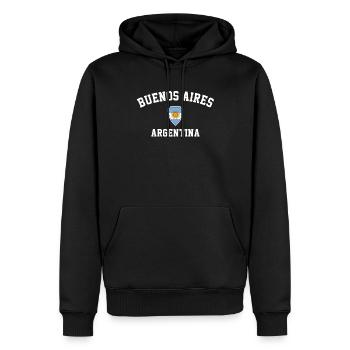 buenos aires argentina - Männer Premium Bio Hoodie - Schwarz - Vorne - Nico (187cm)