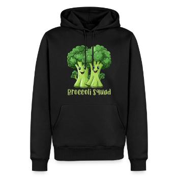 Broccoli Squad - Männer Premium Bio Hoodie - Schwarz - Vorne - Nico (187cm)