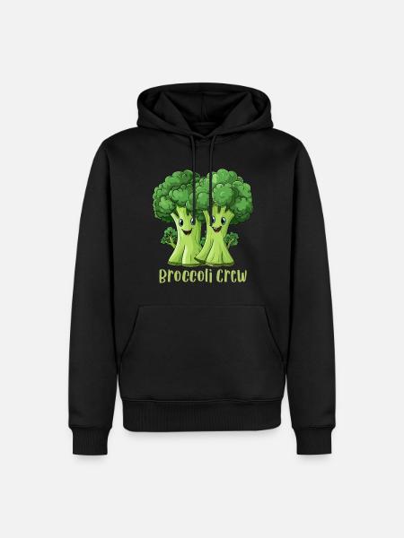 Broccoli Crew - Men’s Premium Organic Hoodie - black