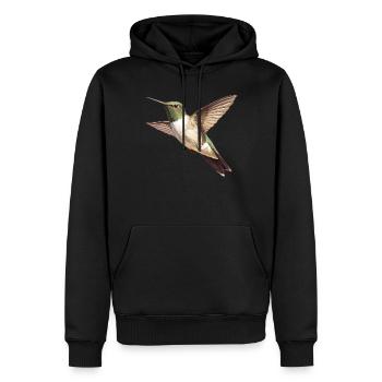 Hummingbird Kolibris Kolibri - Männer Premium Bio Hoodie - Schwarz - Vorne - Nico (187cm)