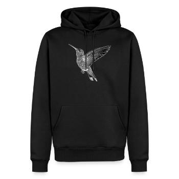 Hummingbird Kolibris Kolibri - Männer Premium Bio Hoodie - Schwarz - Vorne - Nico (187cm)