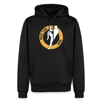 Muay Thai Fighter Mama Muay Thai Mom - Männer Premium Bio Hoodie - Schwarz - Vorne - Nico (187cm)