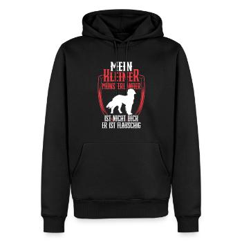 Le petit Münsterlander n’est pas gros - Sweat à capuche Premium bio Homme - noir - Devant - Nico (187cm)
