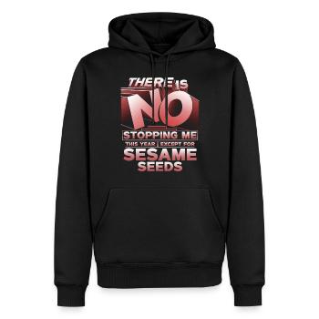 Capsule fruit allergy - Men’s Premium Organic Hoodie - black - Front - Nico (187cm)