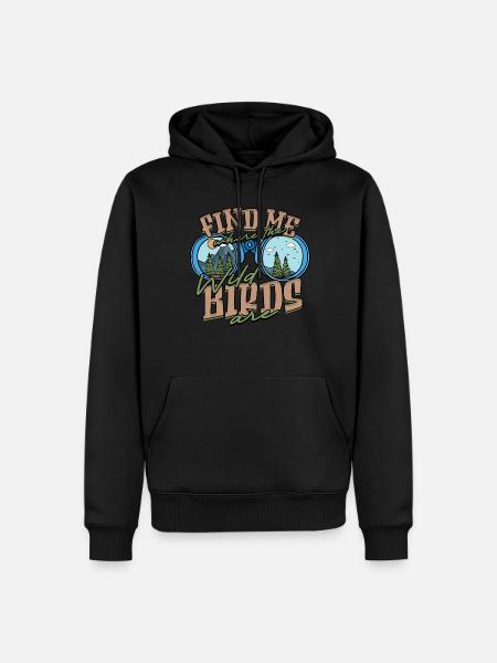 Bird watching ornithologist - Men’s Premium Organic Hoodie - black