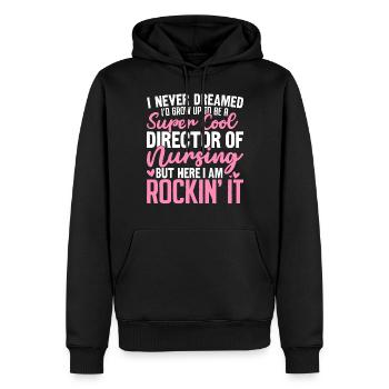 Directeur super cool des soins infirmiers médicaux - Sweat à capuche Premium bio Homme - noir - Devant - Nico (187cm)