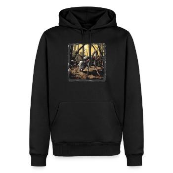 Ant Ameisen Ameise - Männer Premium Bio Hoodie - Schwarz - Vorne - Nico (187cm)