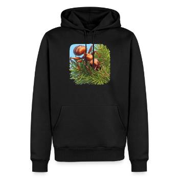 Ant Ameisen Ameise - Männer Premium Bio Hoodie - Schwarz - Vorne - Nico (187cm)