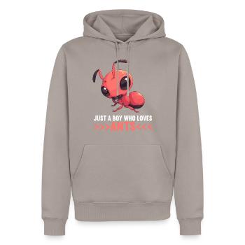 Ant Ameisen Ameise - Männer Premium Bio Hoodie - Taupe - Vorne - Nico (187cm)
