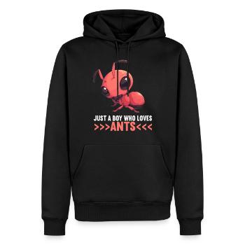 Ant Ameisen Ameise - Männer Premium Bio Hoodie - Schwarz - Vorne - Nico (187cm)