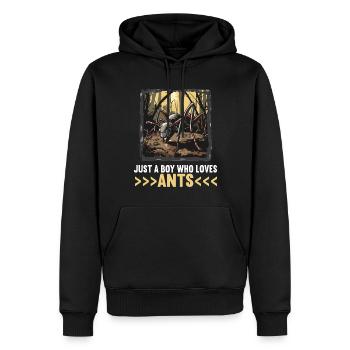 Ant Ameisen Ameise - Männer Premium Bio Hoodie - Schwarz - Vorne - Nico (187cm)