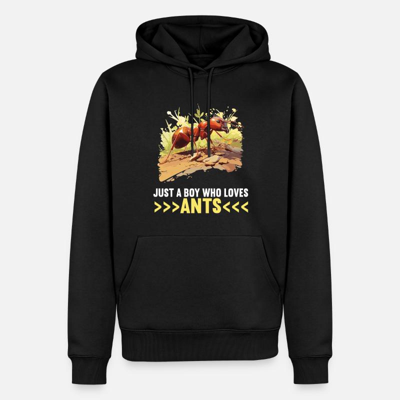 Fourmis fourmis - Sweat à capuche Premium bio Homme - noir