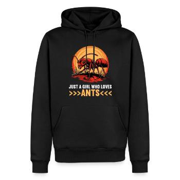 Ant Ameisen Ameise - Männer Premium Bio Hoodie - Schwarz - Vorne - Nico (187cm)