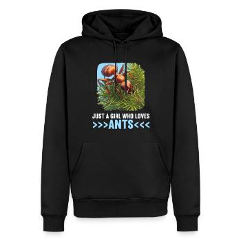 Ant Ameisen Ameise - Männer Premium Bio Hoodie - Schwarz - Vorne - Nico (187cm)