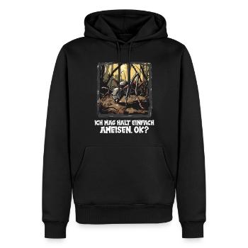 Ant Ameisen Ameise - Männer Premium Bio Hoodie - Schwarz - Vorne - Nico (187cm)