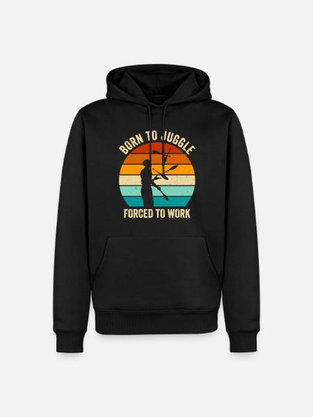 Funny juggling saying - Men’s Premium Organic Hoodie - black