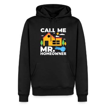 Call Me Mr. Homeowner - Männer Premium Bio Hoodie - Schwarz - Vorne - Nico (187cm)