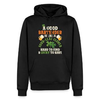Bartender Mixologist St Patricks - Männer Premium Bio Hoodie - Schwarz - Vorne - Nico (187cm)