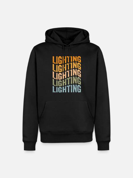 Lichttechniker Beleuchter Veranstaltungstechniker - Männer Premium Bio Hoodie - Schwarz