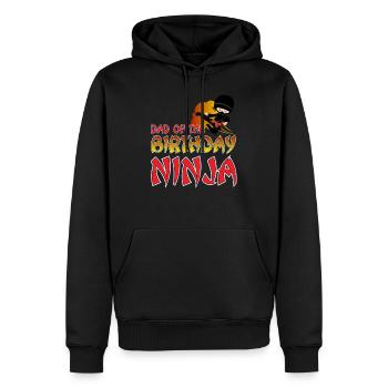 Ninja Dad Birthday Matching Family Ninja Warrior - Männer Premium Bio Hoodie - Schwarz - Vorne - Nico (187cm)