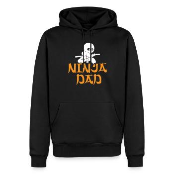 Ninja Dad Birthday Matching Family Ninja Warrior - Männer Premium Bio Hoodie - Schwarz - Vorne - Nico (187cm)