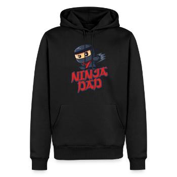Ninja Dad Birthday Matching Family Ninja Warrior - Männer Premium Bio Hoodie - Schwarz - Vorne - Nico (187cm)
