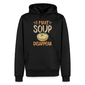Soup Lovers Gifts - Männer Premium Bio Hoodie - Schwarz - Vorne - Nico (187cm)